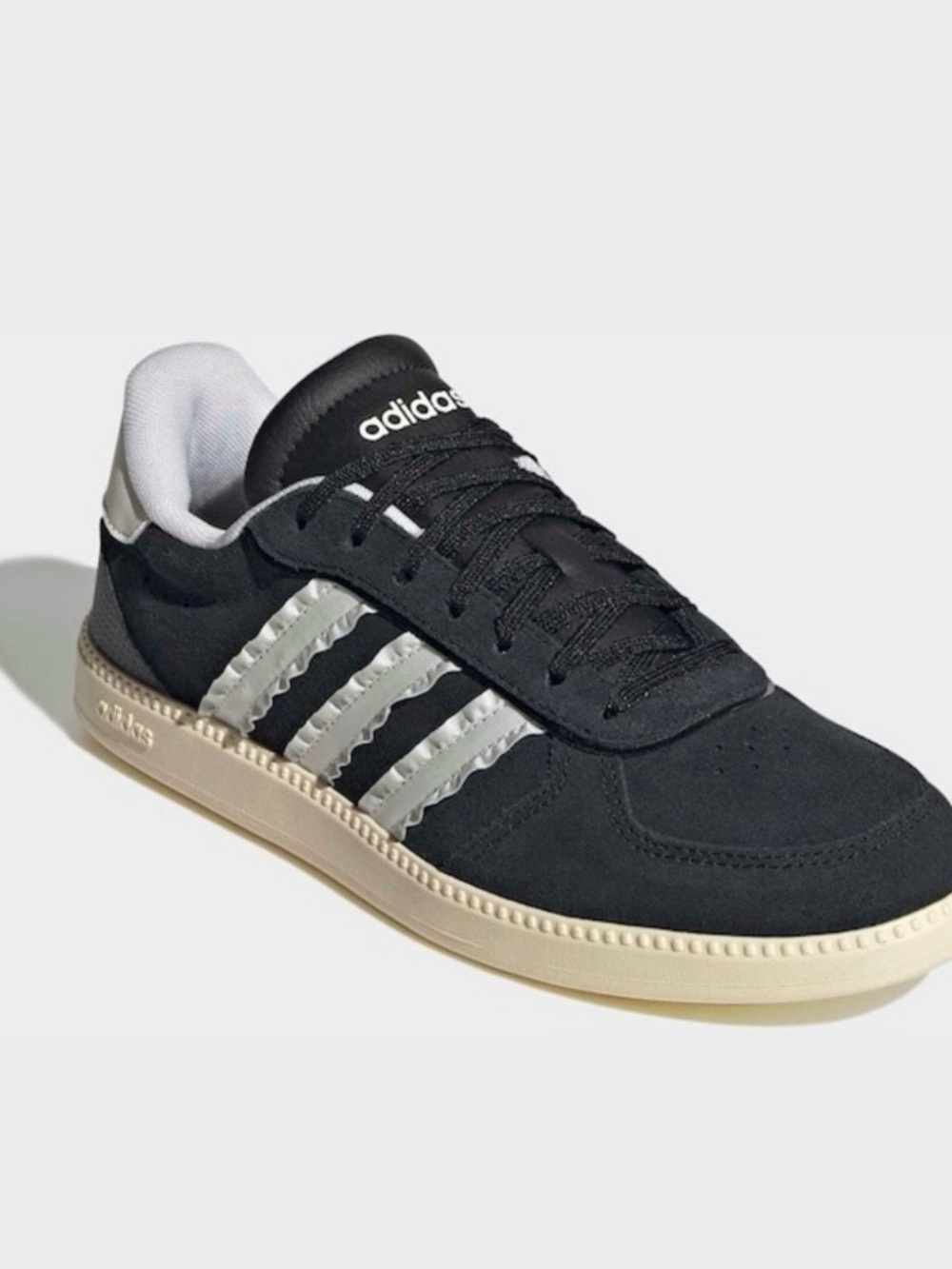 adidas Black and Silver Athletic Sneakers